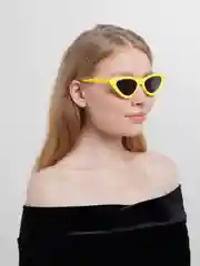 Желтый очки солнцезащитные белые, черные, леопардовые