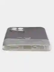 Серебряный силиконовый чехол на Realme 8i / Реалми 8i прозрачный, с рисунком, защита камеры