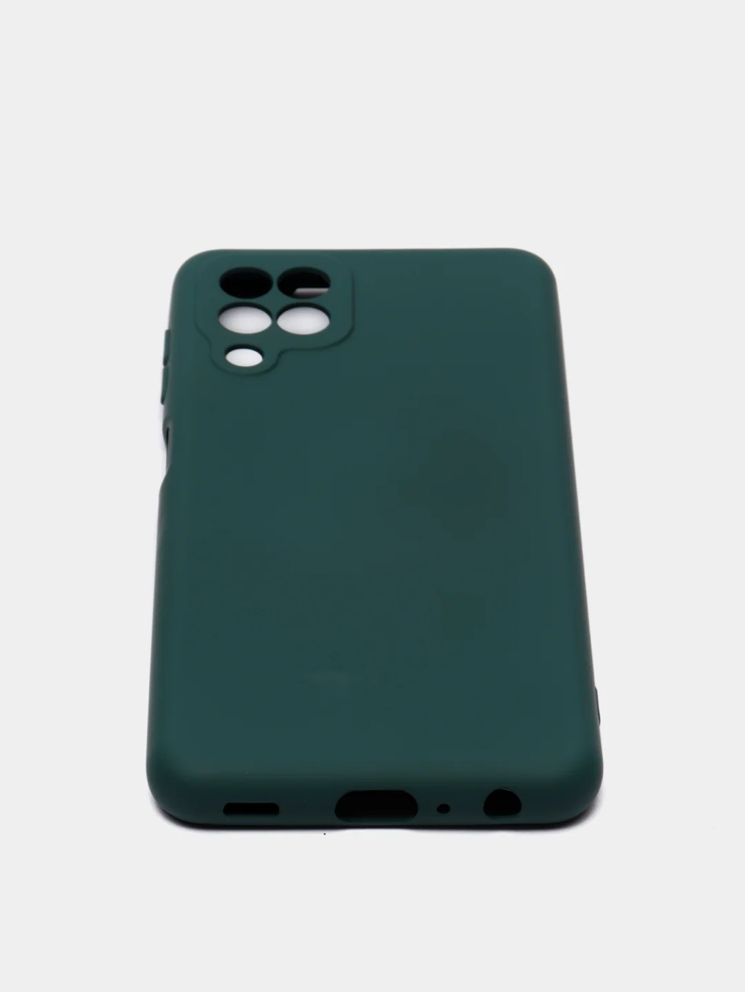Зеленый чехол для Samsung A22, M32, M22, бархатный, с защитой камеры, силиконовый