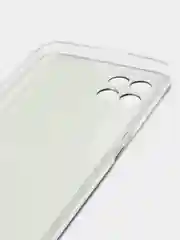 Угольный силиконовый чехол на Realme 8i / Реалми 8i прозрачный, с рисунком, защита камеры