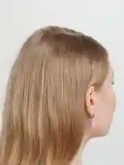 Фиолетовый серьги "Бабочки"