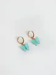 Бирюзовый серьги "Бабочки"