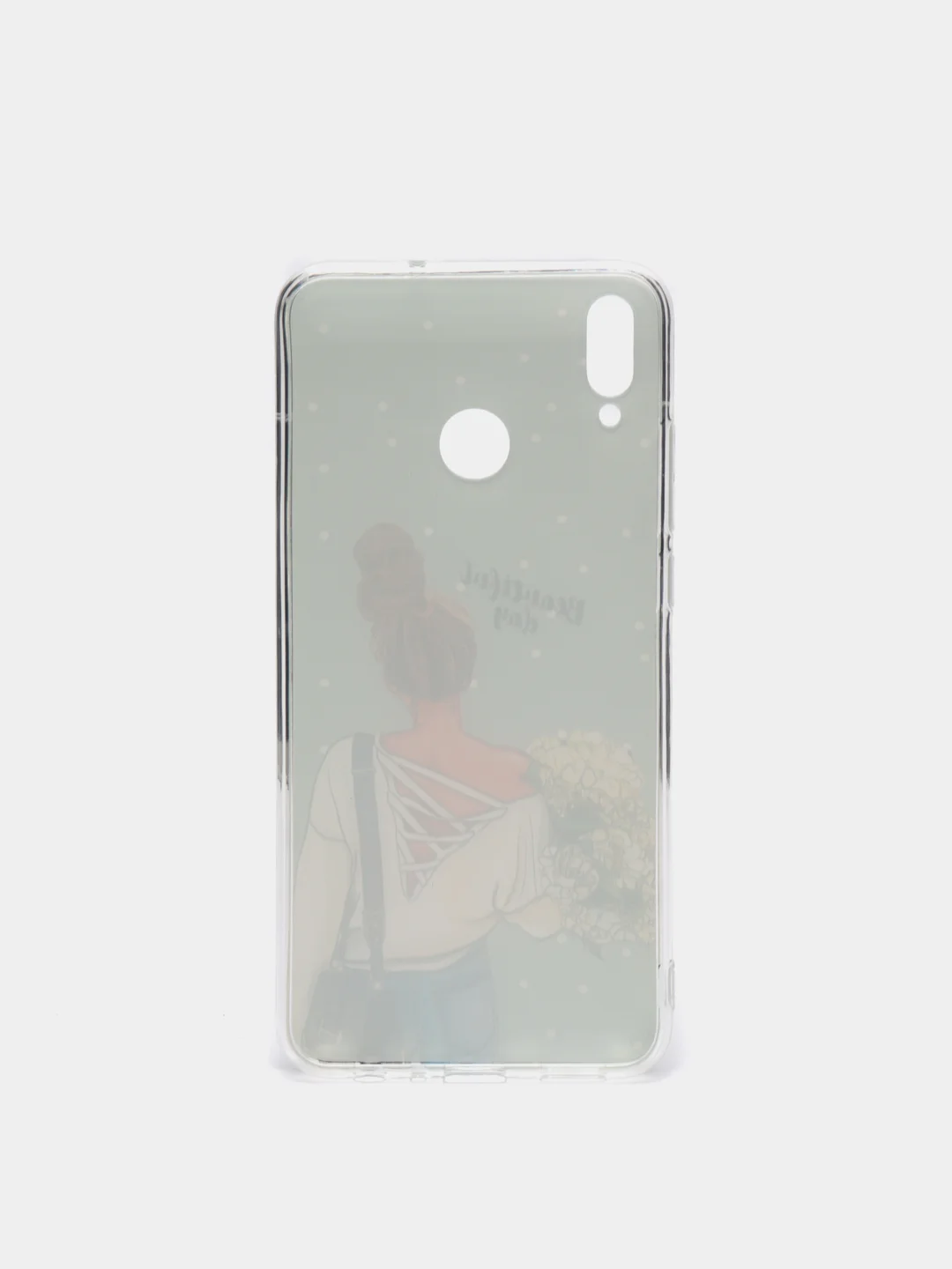 Тёмно-серый чехол на Xiaomi Redmi Note 9S/9 Pro / Сяоми Редми Нот 9S/9 Про прозрачный, с рисунком