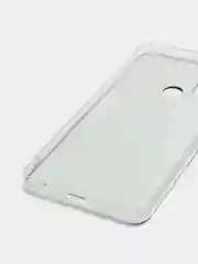 Бирюзовый силиконовый чехол на Honor 9A / Хонор 9А прозрачный, с рисунком, защита камеры