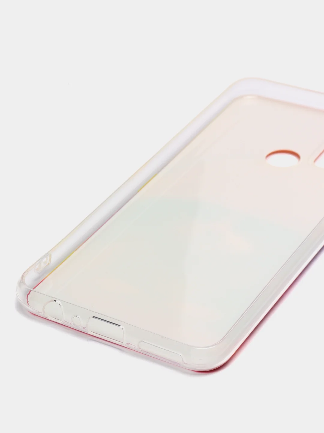 Желтый силиконовый чехол на Honor 9A / Хонор 9А прозрачный, с рисунком, защита камеры