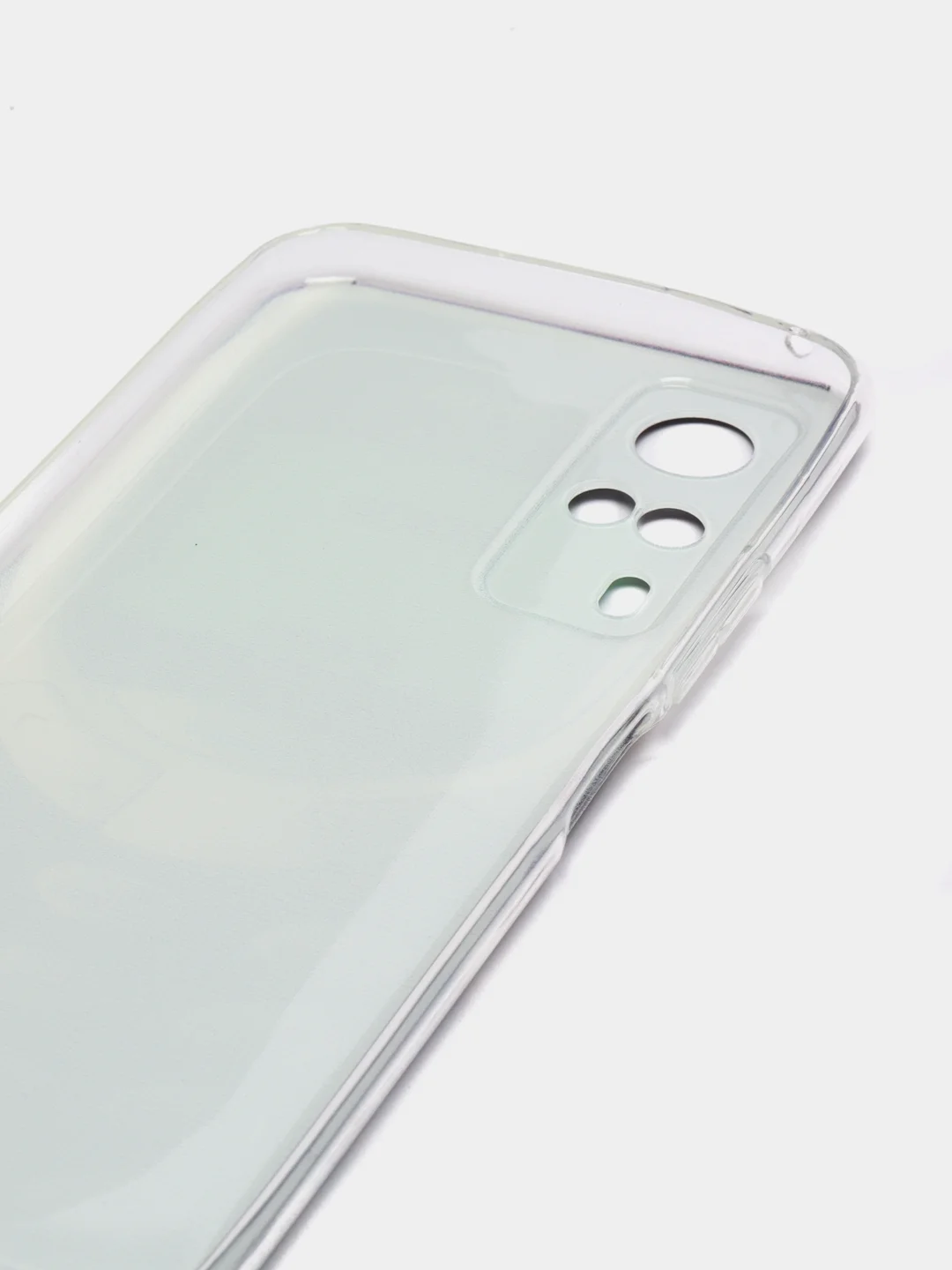 Угольный силиконовый чехол на Vivo Y31/Y53s 4G / Виво Y31 прозрачный, с рисунком, защита камеры
