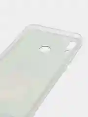 Тёмно-серый силиконовый чехол на Honor 8X / Хонор 8Х прозрачный, с рисунком, защита камеры