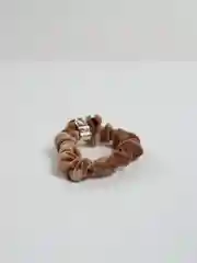 Хаки резинка для волос, бархатная