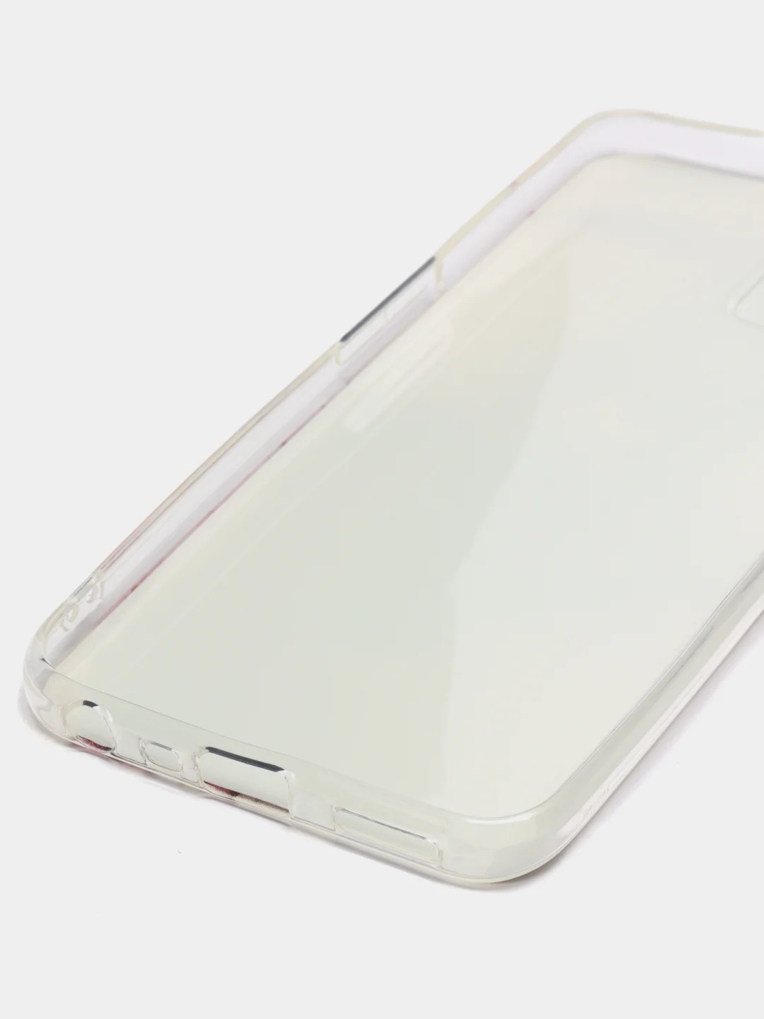 Ледяной силиконовый чехол на Realme 8i / Реалми 8i прозрачный, с рисунком, защита камеры
