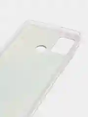 Ледяной силиконовый чехол на Honor 9A / Хонор 9А прозрачный, с рисунком, защита камеры