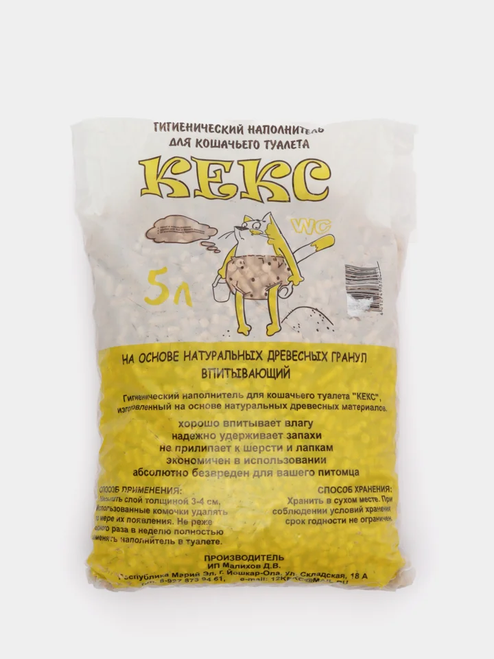 Наполнитель Кекс древесный 5л (2,4кг)