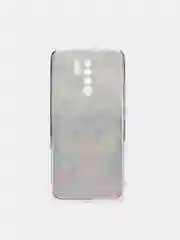 Синий силиконовый чехол на Xiaomi Redmi 9 / Сяоми Редми 9 прозрачный, с рисунком, защита камеры