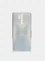 Синий меланж силиконовый чехол на Xiaomi Redmi 9 / Сяоми Редми 9 прозрачный, с рисунком, защита камеры