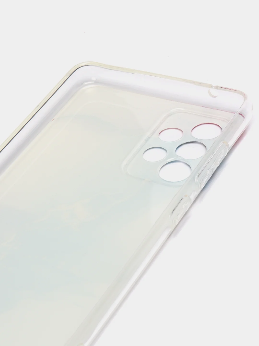 Ледяной силиконовый чехол на Samsung Galaxy A52/A52s / Самсунг А52/A52s прозрачный, с рисунком
