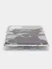 Серый чехол на Samsung Galaxy A12/M12 / Самсунг А12/М12 прозрачный, с рисунком, защита камеры