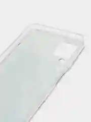 Серый чехол на Samsung Galaxy A12/M12 / Самсунг А12/М12 прозрачный, с рисунком, защита камеры