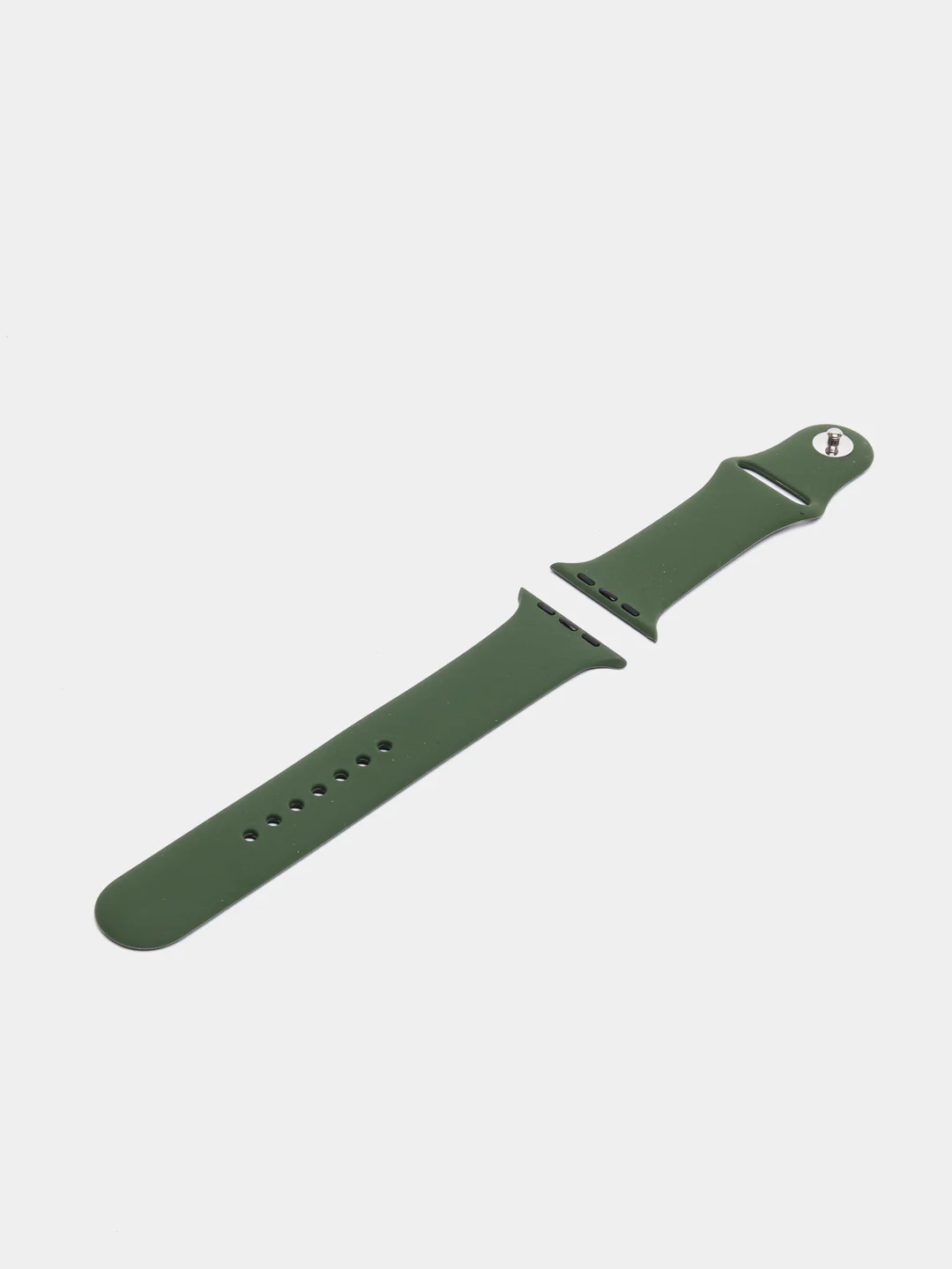 Зелёный хаки ремешок для Apple Watch 38 мм / 40 мм / 42 мм / 44 мм , размер M, силиконовый