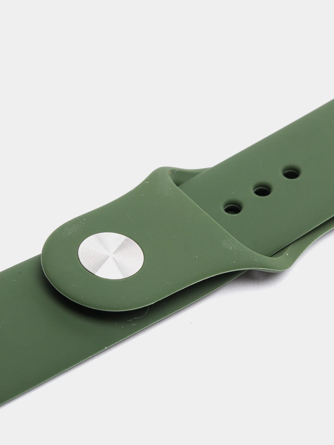 Зелёный хаки ремешок для Apple Watch 38 мм / 40 мм / 42 мм / 44 мм , размер M, силиконовый
