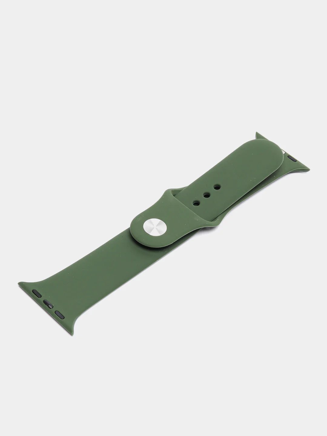 Зелёный хаки ремешок для Apple Watch 38 мм / 40 мм / 42 мм / 44 мм , размер M, силиконовый