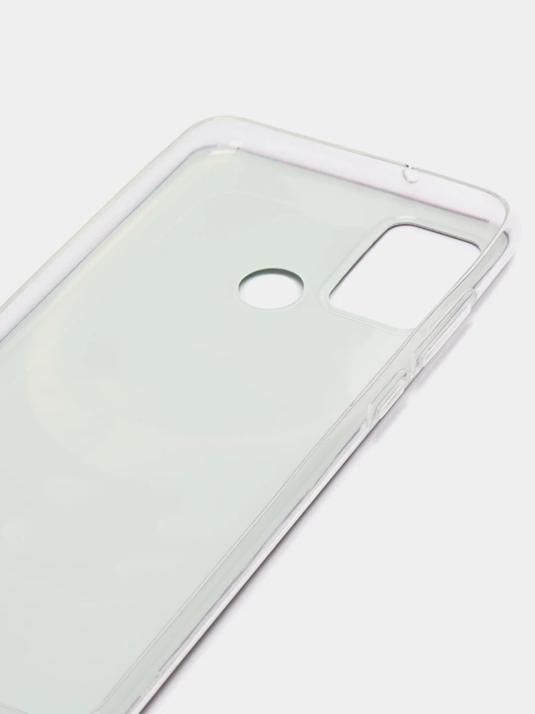 Угольный силиконовый чехол на Honor 9A / Хонор 9А прозрачный, с рисунком, защита камеры
