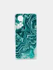 Тёмно-бирюзовый чехол на Huawei Nova 9/Honor 50 / Хуавей Нова 9/Хонор 50 прозрачный, с рисунком