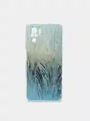 Небесно-голубой чехол на Xiaomi Redmi Note 10/Note 10S/Poco M5s / Сяоми Редми Нот 10/10С с рисунком