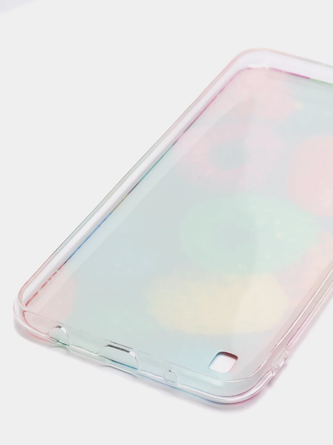 Фуксия силиконовый чехол на Samsung Galaxy A10 / Самсунг А10 прозрачный с рисунком, защита камеры