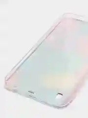 Фуксия силиконовый чехол на Samsung Galaxy A10 / Самсунг А10 прозрачный с рисунком, защита камеры