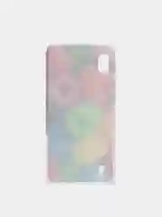 Фуксия силиконовый чехол на Samsung Galaxy A10 / Самсунг А10 прозрачный с рисунком, защита камеры