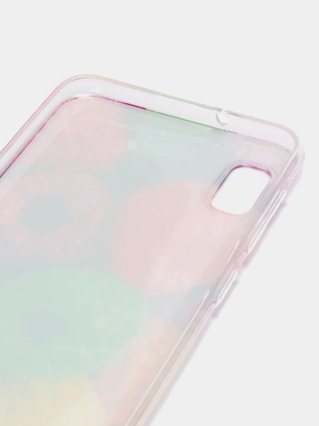 Фуксия силиконовый чехол на Samsung Galaxy A10 / Самсунг А10 прозрачный с рисунком, защита камеры