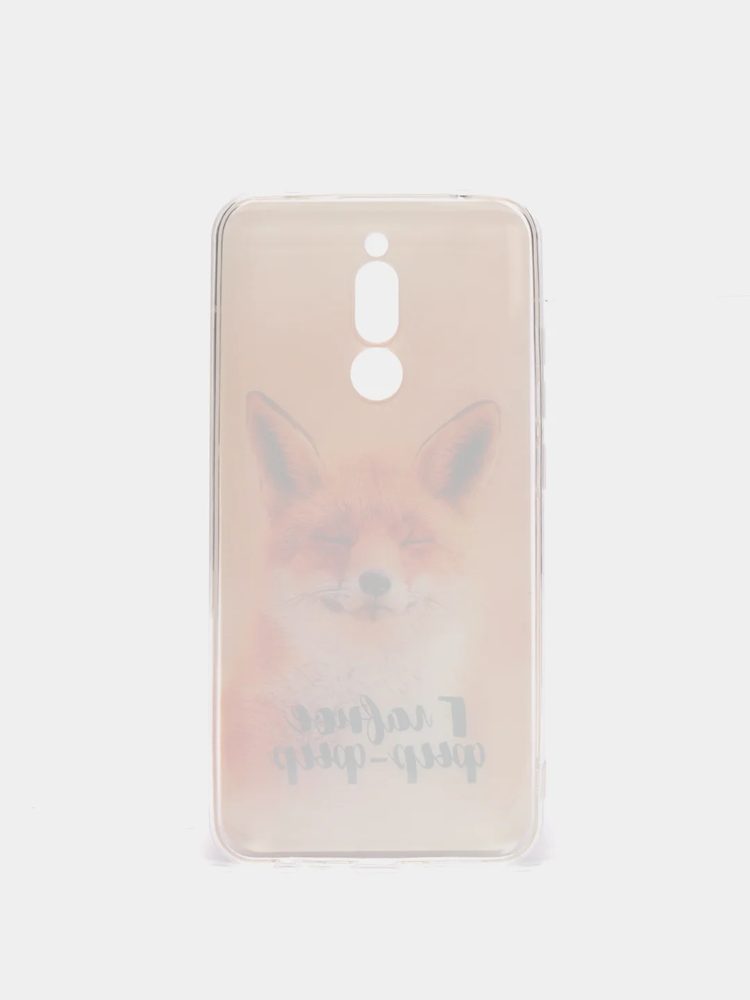 Оранжевый силиконовый чехол на Xiaomi Redmi 8 / Сяоми Редми 8 прозрачный, с рисунком, защита камеры