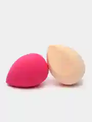Фуксия спонж для макияжа лица, женской косметики, 2 штуки