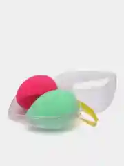 Бирюзовый спонж для макияжа лица, женской косметики, 2 штуки
