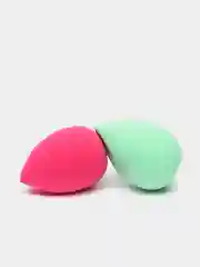 Бирюзовый спонж для макияжа лица, женской косметики, 2 штуки