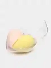 Лимонный спонж для макияжа лица, женской косметики, 2 штуки