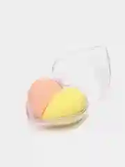Желтый спонж для макияжа лица, женской косметики, 2 штуки