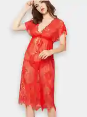 Красный кружевная сорочка, ночная, подарок девушке, маме