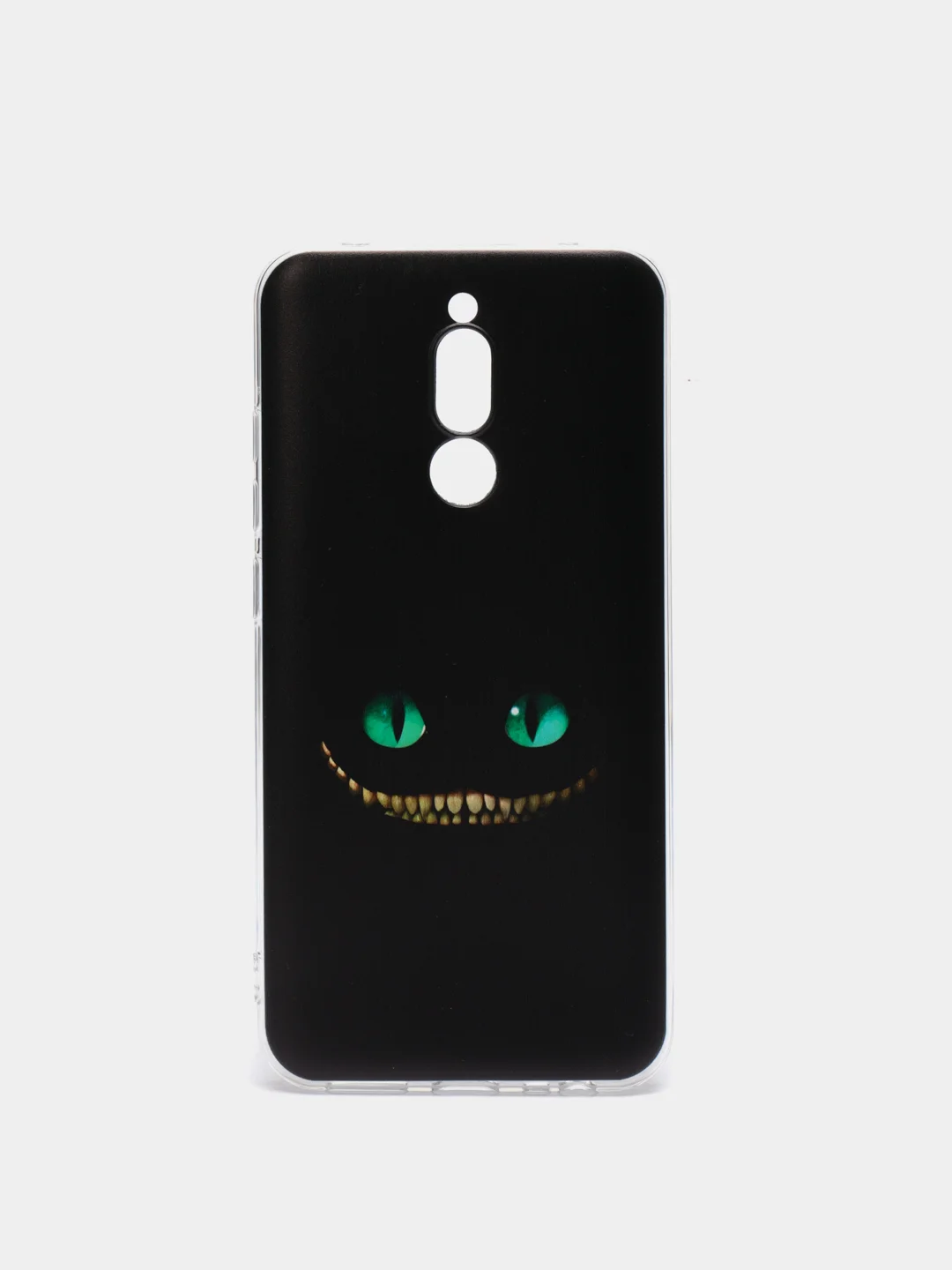 Черный силиконовый чехол на Xiaomi Redmi 8 / Сяоми Редми 8 прозрачный, с рисунком, защита камеры
