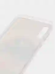 Светло-бежевый силиконовый чехол на Samsung Galaxy A50/A30s / Самсунг А50/А30s прозрачный, с рисунком