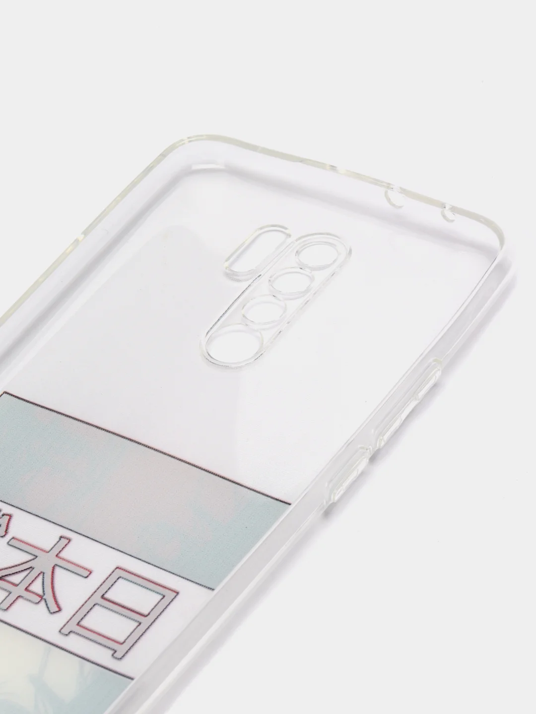 Алый силиконовый чехол на Xiaomi Redmi 9 / Сяоми Редми 9 прозрачный, с рисунком, защита камеры