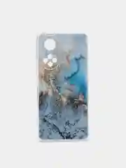Голубой чехол на Huawei Nova 9/Honor 50 / Хуавей Нова 9/Хонор 50 прозрачный, с рисунком