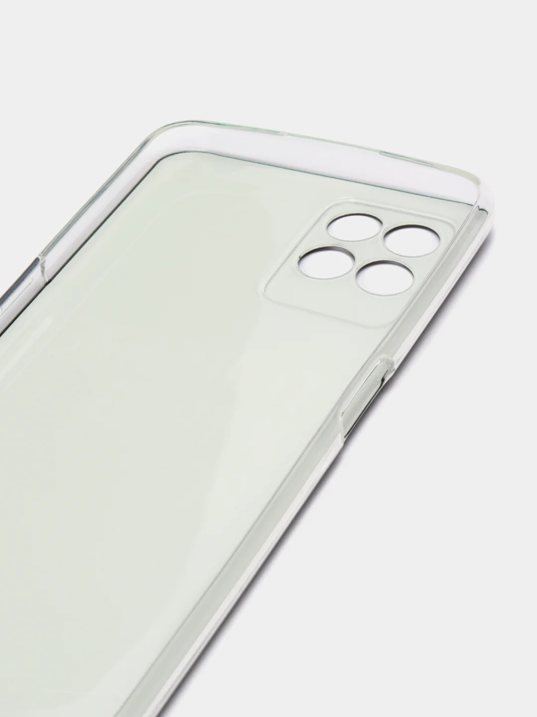 Тёмно-коричневый силиконовый чехол на Realme 8i / Реалми 8i прозрачный, с рисунком, защита камеры