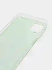 Салатовый чехол на Samsung Galaxy A12/M12 / Самсунг А12/М12 прозрачный, с рисунком, защита камеры