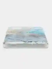 Голубой чехол на Samsung Galaxy A12/M12 / Самсунг А12/М12 прозрачный, с рисунком, защита камеры