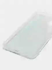 Голубой чехол на Samsung Galaxy A12/M12 / Самсунг А12/М12 прозрачный, с рисунком, защита камеры