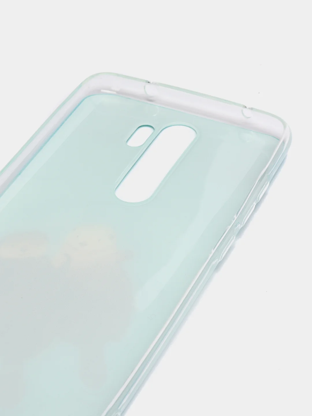 Лазурный силиконовый чехол на Xiaomi Redmi Note 8 Pro / Сяоми Редми Нот 8 Про прозрачный с рисунком