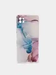 Ледяной силиконовый чехол на Samsung Galaxy A22s 5G / Самсунг А22s 5G прозрачный, с рисунком
