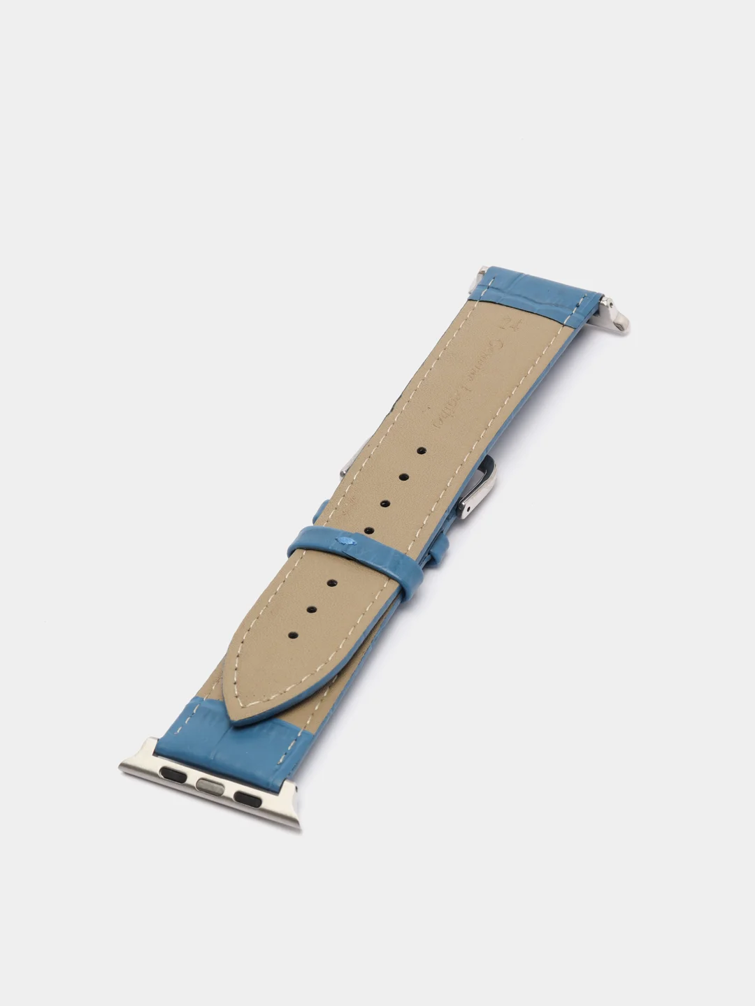 Синий кожаный ремешок для Apple Watch