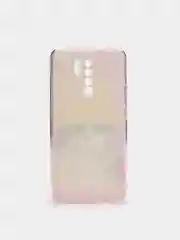 Желтый силиконовый чехол на Xiaomi Redmi 9 / Сяоми Редми 9 прозрачный, с рисунком, защита камеры
