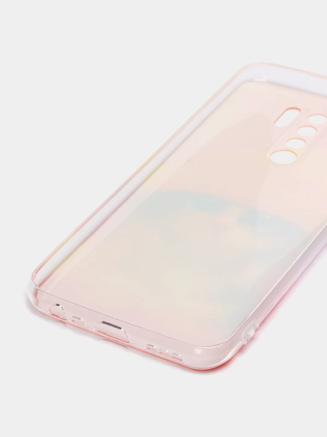 Желтый силиконовый чехол на Xiaomi Redmi 9 / Сяоми Редми 9 прозрачный, с рисунком, защита камеры